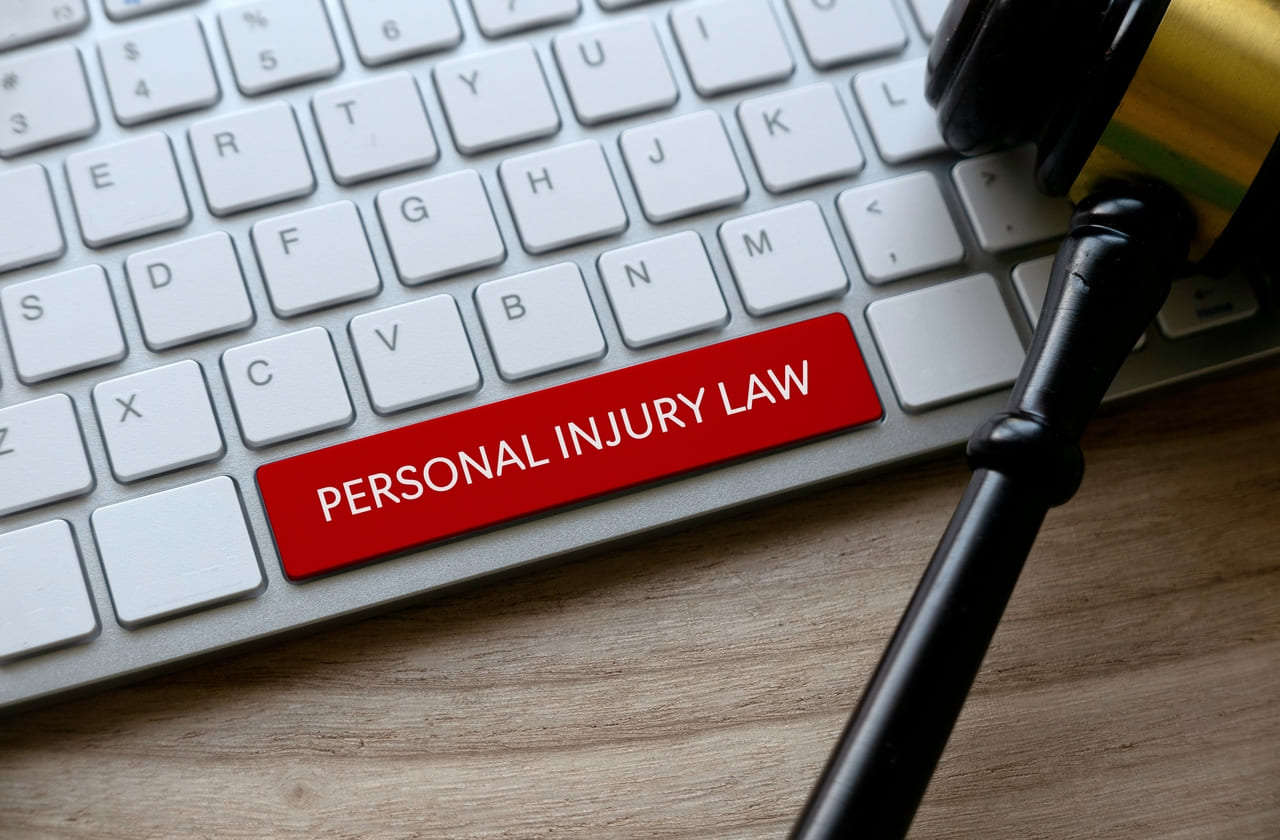 Personal Injury Lawsuits: computer keyboard with personal injury lawsuits phrase