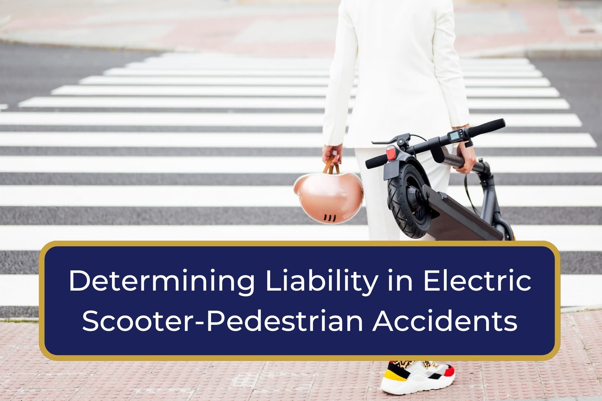 Determining liability in electric scooter-pedestrian accidents